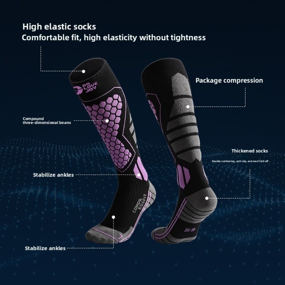 2pairs Thickened Ski Socks Bre - Thermal Sock Winter ulasan dan harga