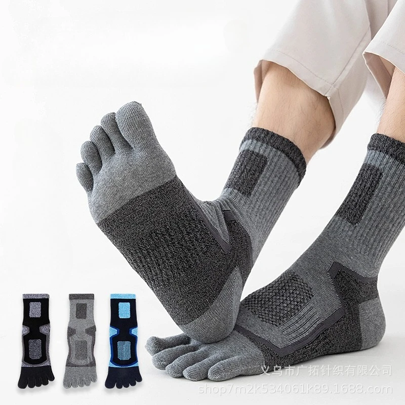 3 Pairs Men Sports Five Finger - Toe Sock Split ulasan dan harga