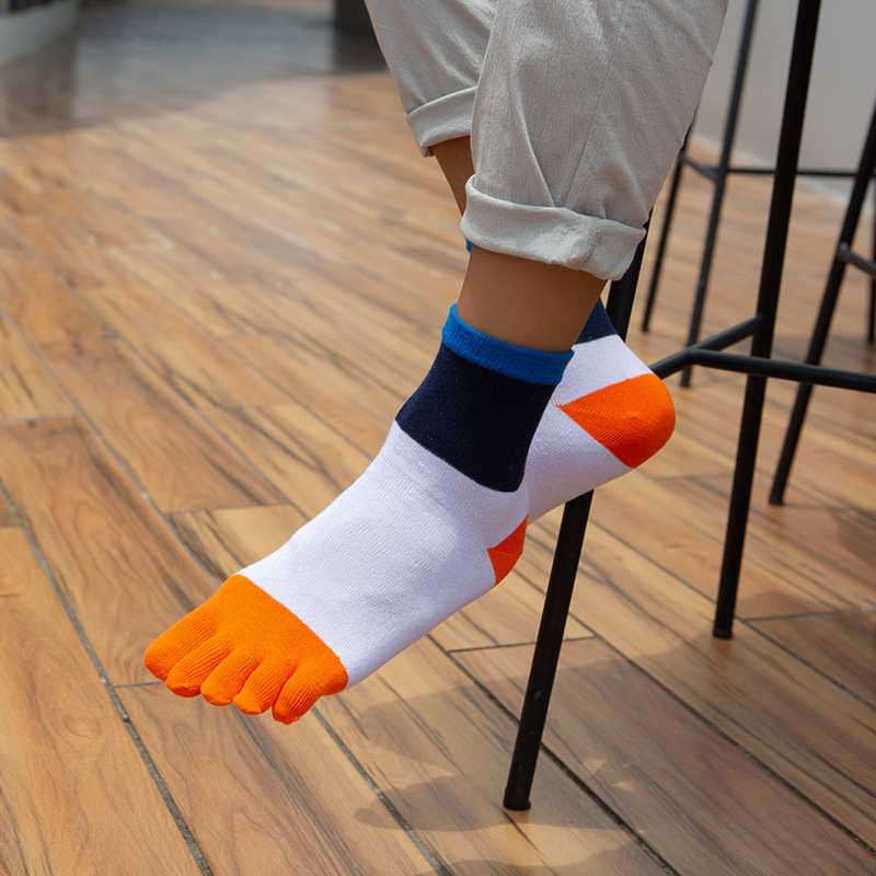 1/5 Pairs Men Five Finger Sock - Toe Sock Split ulasan dan harga