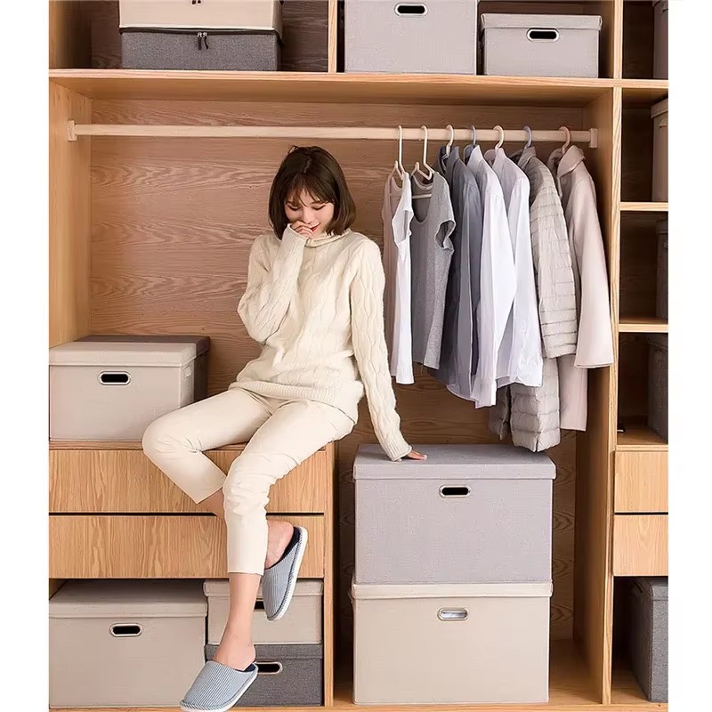 Storage Box Foldable Fabric Ga - Sock Organizer Tray ulasan dan harga