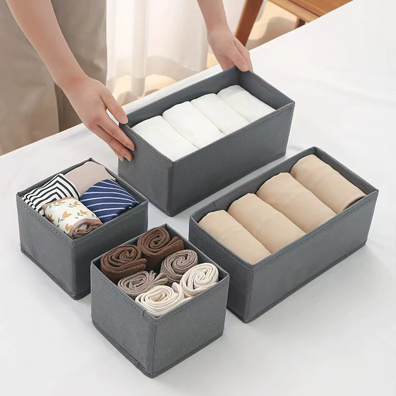 3PC Fabric Underwear Storage B - Sock Organizer Tray ulasan dan harga