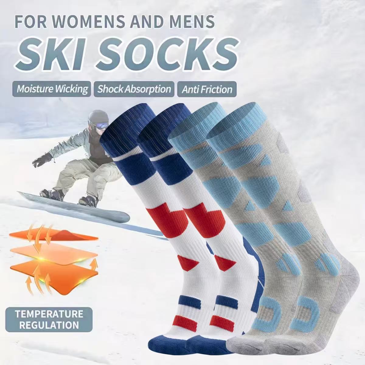 Thermal Winter Ski Socks Thick - Thermal Sock Winter ulasan dan harga