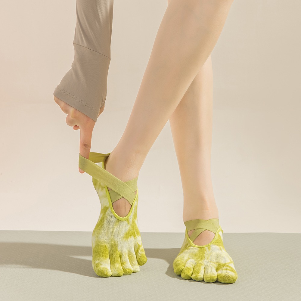 Women's Tie-Dye Five-Finger Gr - Toe Sock Split ulasan dan harga
